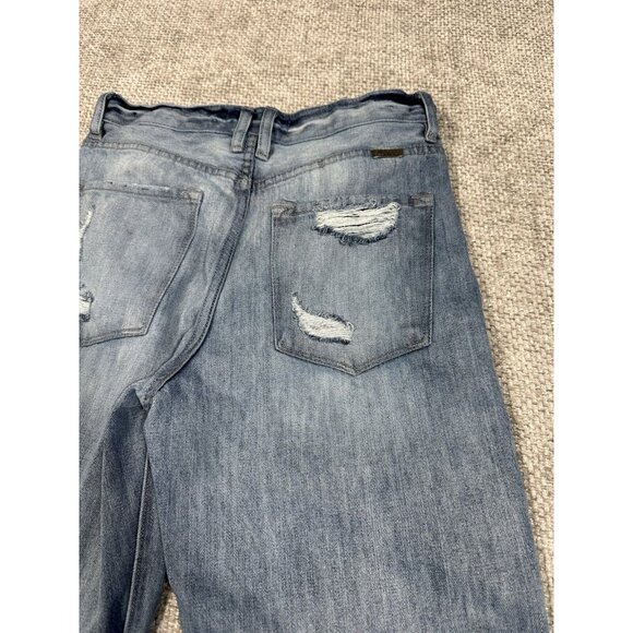 KanCan Blue Distressed Flare Jeans - Picture 12 of 12
